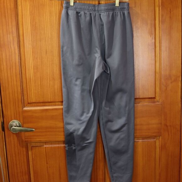 Under Armour Gray Jogger Sweatpants Youth XL Tapered Leg Elastic Waist - Picture 9 of 12